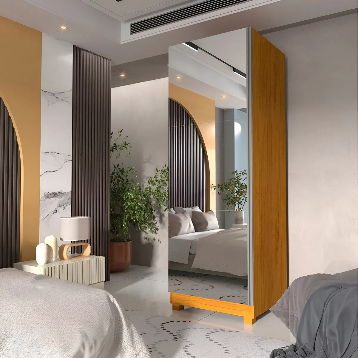 Sapateira Vertical com Espelho